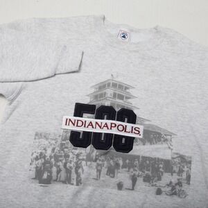 Vintage Indianapolis 500 Sweatshirt Men Large Delta Crewneck Made USA Racing 90s